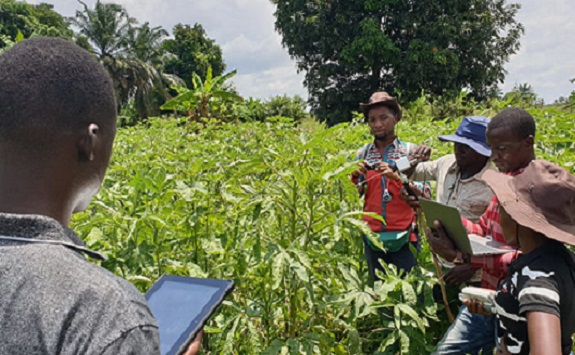 Farmers completing the survey